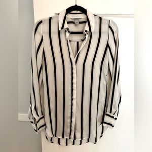 H&M Striped Button-down Blouse